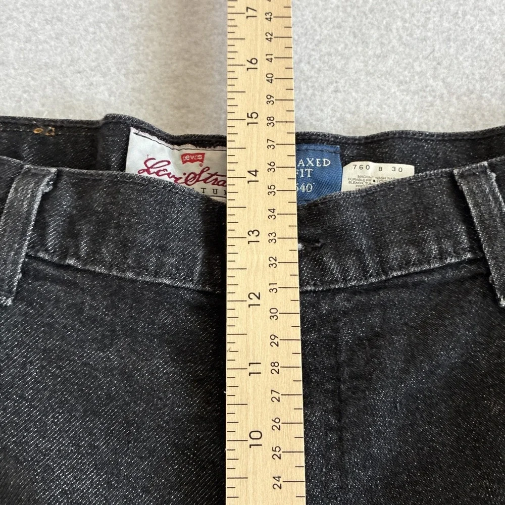 Vintage‎ 90s Levis 540 Brown Tab Jeans Mens 40X30 Black Relaxed Fit 1994